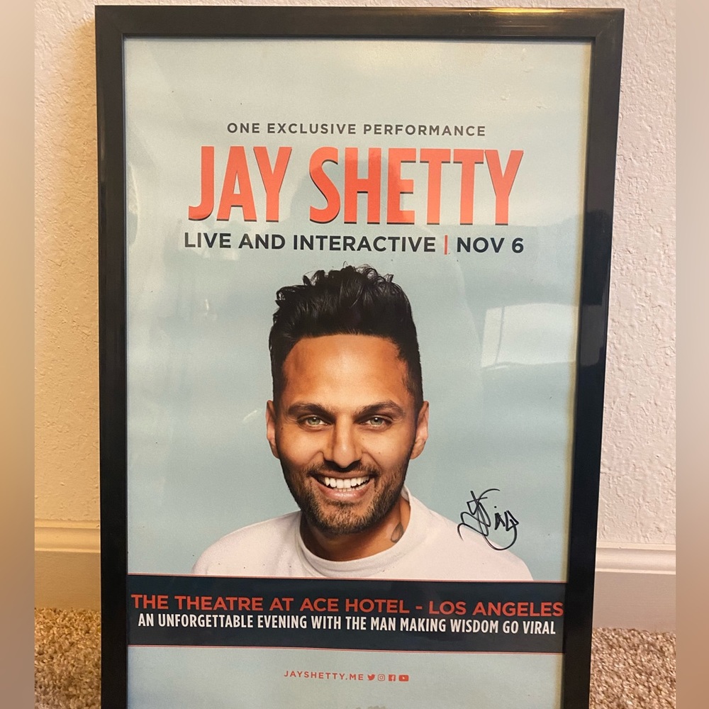 Signed Jay Shetty Poster